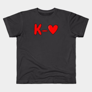 K Heart, K Love Korean Love Kids T-Shirt